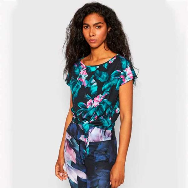 Tricou pentru femei 4F H4l22-TSD018 100% bumbac/ Multicolor photo 2