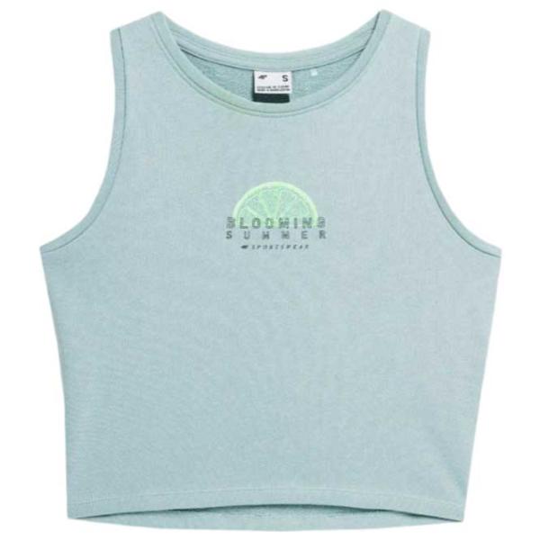 Tricou pentru femei 4F SS23TTSHF570 100% bumbac/ Mint photo 1