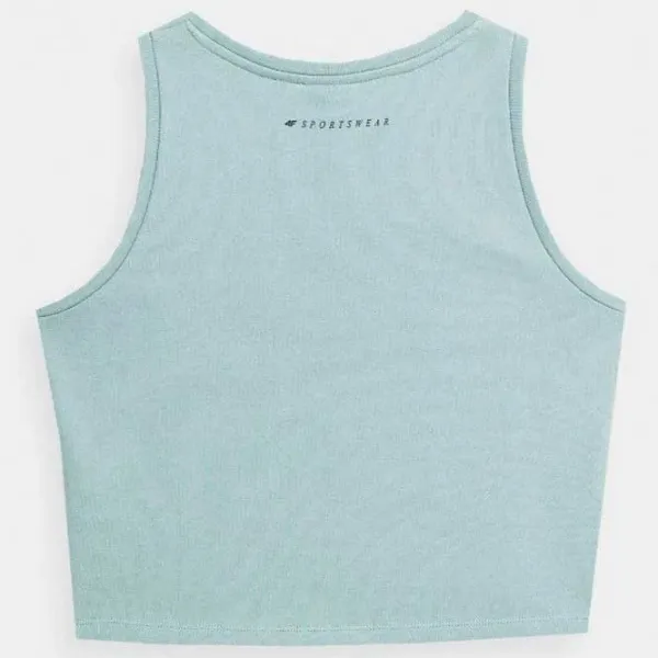 Tricou pentru femei 4F SS23TTSHF570 100% bumbac/ Mint photo 2