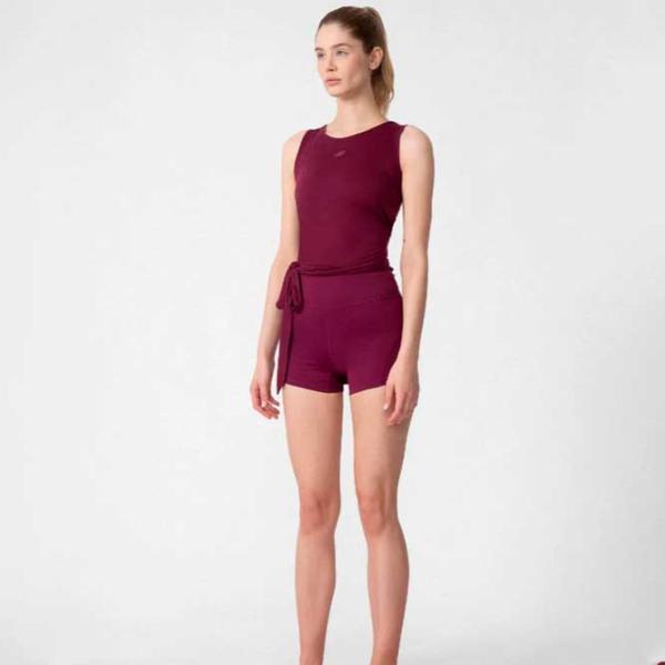 Футболка для женщин 4F H4L22-TSD025 70% модал/ Темная вишня photo 4