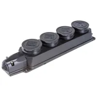 Priză mobilă IEK PKR64-016-2-K02 220 - 240 V/ Type-F/ Black