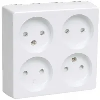 Priză IEK ERB40-K01-10-DC 220 - 250 V/ Type-C/ White