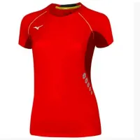 Tricou pentru femei Mizuno U2EA7202 100% poliester/ Red