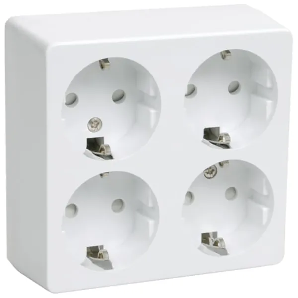 Priză IEK ERB41-K01-16-DC 220 - 250 V/ Type-F/ White photo 1 Priză IEK ERB41-K01-16-DC 220 - 250 V/ Type-F/ White photo 1