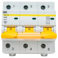 Автоматический выключатель IEK MVA40-3-040-D Модульная/ 40 A