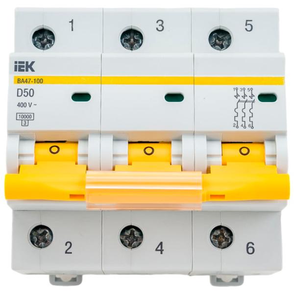 Автоматический выключатель IEK MVA40-3-050-D Модульная/ 50 A photo 1