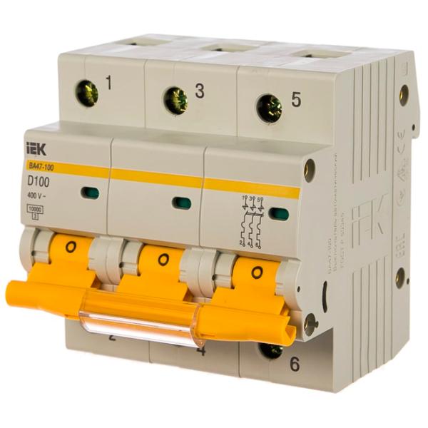 Întrerupător automat IEK MVA40-3-100-D Modulară/ 100 A photo 1