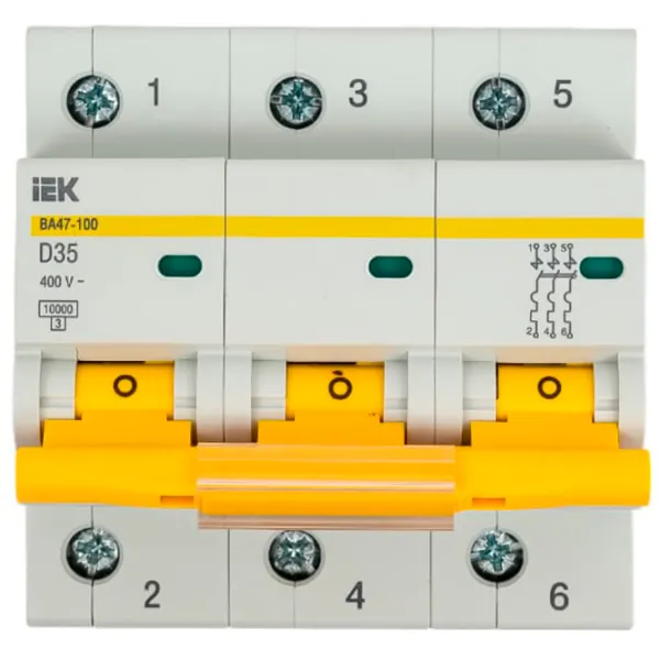 Întrerupător automat IEK MVA40-3-035-D Modulară/ 35 A photo 1