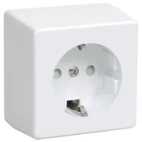 Priză IEK ERB11-K01-16-DC 220 - 250 V/ Type-F/ White