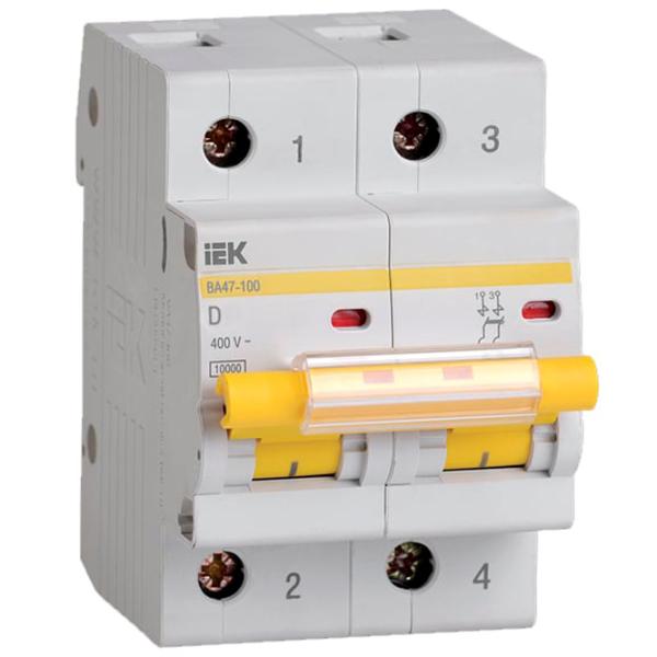 Întrerupător automat IEK MVA40-2-100-D Modulară/ 100 A photo 1