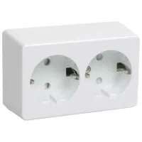 Priză IEK ERB21-K01-16-DC 220 - 240 V/ Type-F/ White