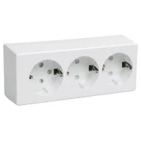 Priză IEK ERB31-K01-16-DC 220 - 240 V/ Type-F/ White