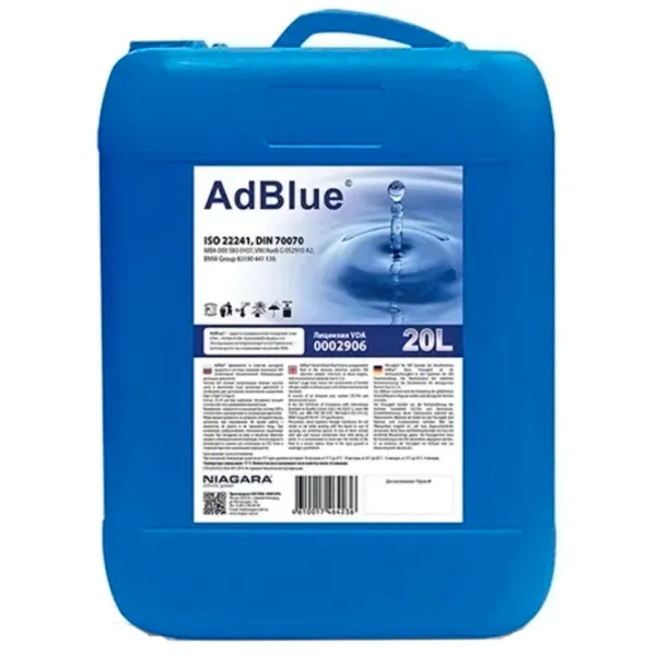 Присадка для двигателя Niagara AdBlue (Euro 4/5/6) 20л photo 1