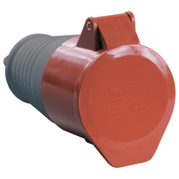 Мобильная розетка IEK PSR22-016-4 380 - 415 В/ Тип DIN/ Красный photo 1