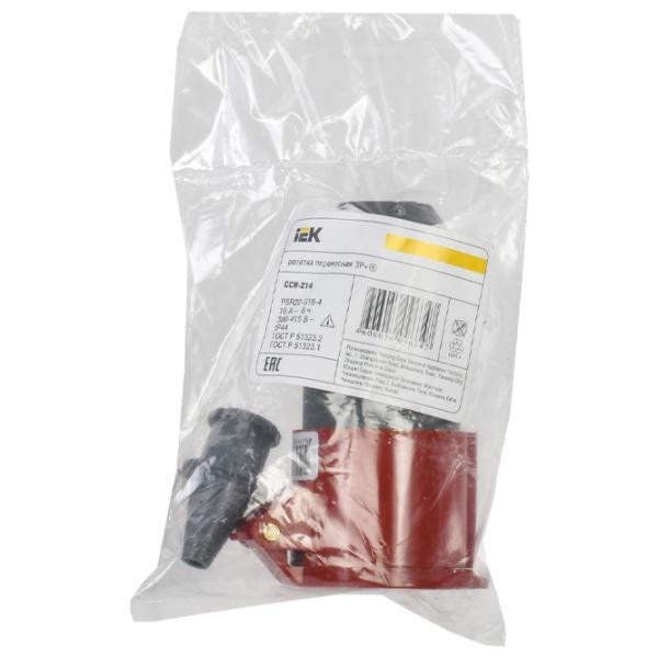 Мобильная розетка IEK PSR22-016-4 380 - 415 В/ Тип DIN/ Красный photo 6