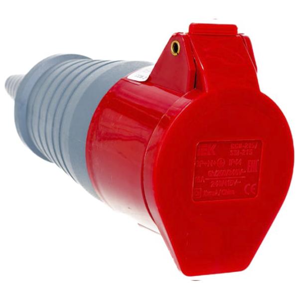 Priză mobilă IEK PSR22-016-5 380 - 415 V/ Type DIN/ Red photo 2