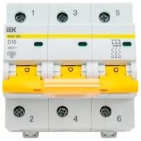 Întrerupător automat IEK MVA40-3-016-D Modulară/ 16 A