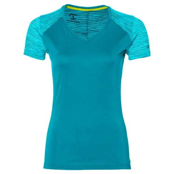 Tricou pentru femei Asics Fuzex v neck ss 100% poliester/ Blue photo 1 Tricou pentru femei Asics Fuzex v neck ss 100% poliester/ Blue photo 1