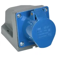 Розетка IEK PSR11-016-3 220 - 240 В/ Тип DIN/ Blue