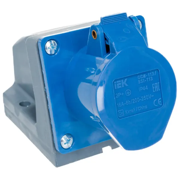 Priză IEK PSR11-016-3 220 - 240 V/ Type DIN/ Blue photo 2 Priză IEK PSR11-016-3 220 - 240 V/ Type DIN/ Blue photo 2