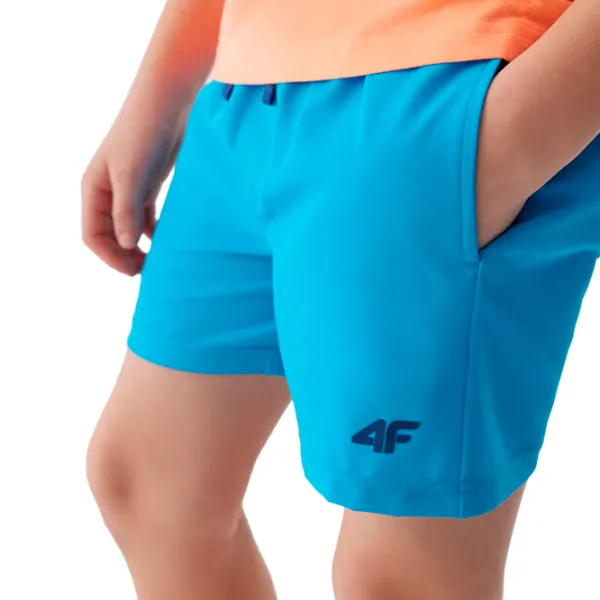 Pantaloni scurți pentru băieți 4F 4FJWSS24UBDSM066 122 - 128 cm/ Blue photo 3