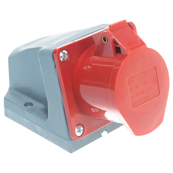 Розетка IEK PSR12-016-4 380 - 415 В/ Тип DIN/ Красный photo 2 Розетка IEK PSR12-016-4 380 - 415 В/ Тип DIN/ Красный photo 2