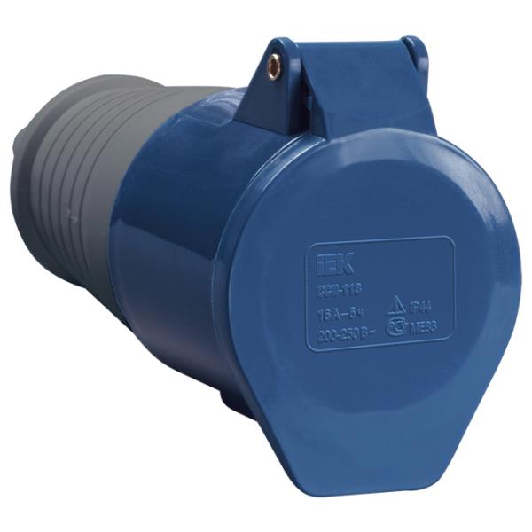 Priză mobilă IEK PSR21-016-3 220 - 240 V/ Type DIN/ Blue photo 1