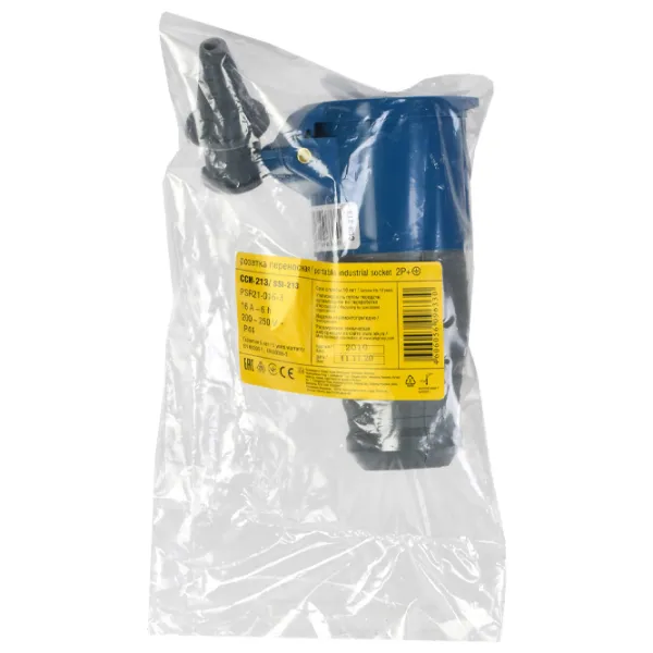 Priză mobilă IEK PSR21-016-3 220 - 240 V/ Type DIN/ Blue photo 5