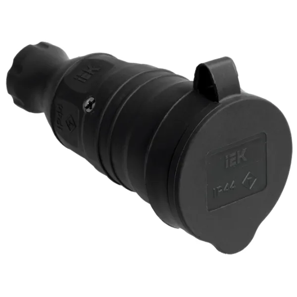 Мобильная розетка IEK PKR21-016-2-K02 220 - 240 В/ Type-F/ Black photo 1 Мобильная розетка IEK PKR21-016-2-K02 220 - 240 В/ Type-F/ Black photo 1