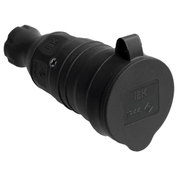 Мобильная розетка IEK PKR21-016-2-K02 220 - 240 В/ Type-F/ Black photo 1 Мобильная розетка IEK PKR21-016-2-K02 220 - 240 В/ Type-F/ Black photo 1