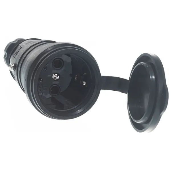 Мобильная розетка IEK PKR21-016-2-K02 220 - 240 В/ Type-F/ Black photo 3 Мобильная розетка IEK PKR21-016-2-K02 220 - 240 В/ Type-F/ Black photo 3