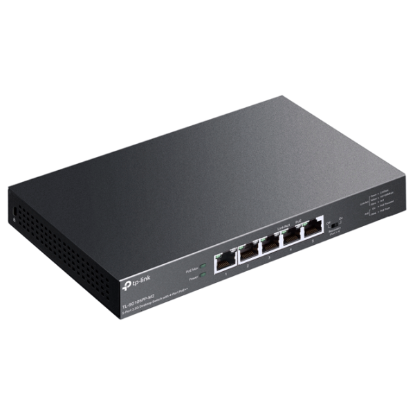 PoE Switch TP-Link TL-SG105PP-M2 Gray photo 3 PoE Switch TP-Link TL-SG105PP-M2 Gray photo 3