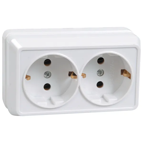 Priză IEK ERO21-K01-16-DC 220 - 250 V/ Type-F/ White photo 1