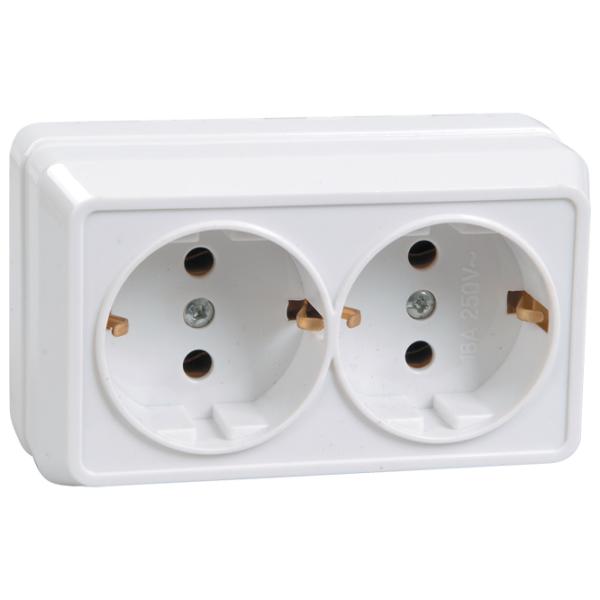 Priză IEK ERO21-K01-16-DC 220 - 250 V/ Type-F/ White photo 1