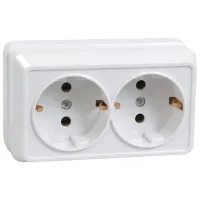 Priză IEK ERO21-K01-16-DC 220 - 250 V/ Type-F/ White