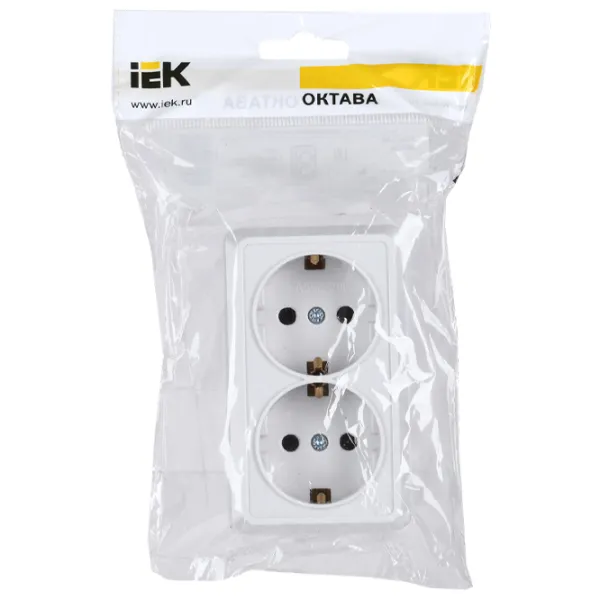 Priză IEK ERO21-K01-16-DC 220 - 250 V/ Type-F/ White photo 4