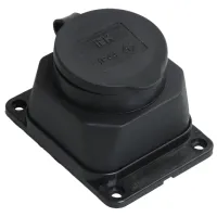 Розетка IEK PKR11-016-2-K02 220 - 250 В/ Type-F/ Black