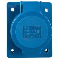 Priză IEK PSR41-032-3 220 - 240 V/ Type-K/ Blue photo 5