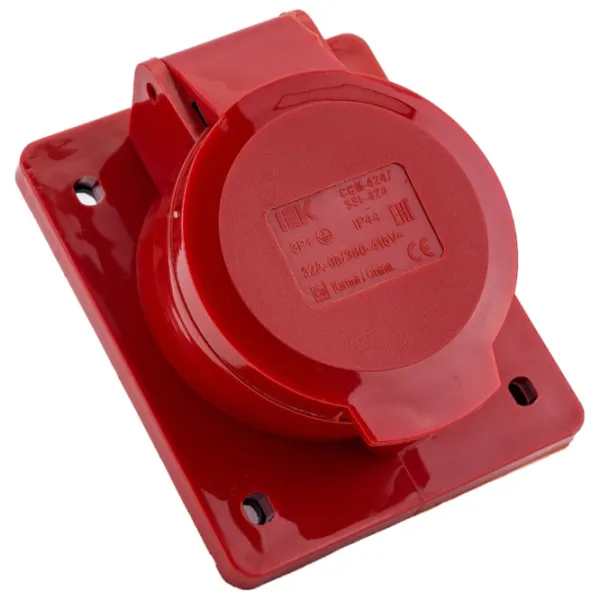 Priză IEK PSR42-032-4 380 - 415 V/ Type DIN/ Red photo 1 Priză IEK PSR42-032-4 380 - 415 V/ Type DIN/ Red photo 1
