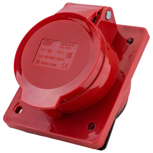 Priză IEK PSR42-032-4 380 - 415 V/ Type DIN/ Red photo 2 Priză IEK PSR42-032-4 380 - 415 V/ Type DIN/ Red photo 2