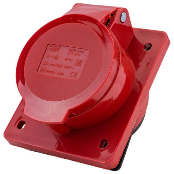 Priză IEK PSR42-032-4 380 - 415 V/ Type DIN/ Red photo 2 Priză IEK PSR42-032-4 380 - 415 V/ Type DIN/ Red photo 2