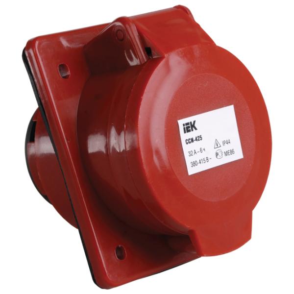 Розетка IEK PSR42-032-5 380 - 415 В/ Тип DIN/ Красный photo 1 Розетка IEK PSR42-032-5 380 - 415 В/ Тип DIN/ Красный photo 1