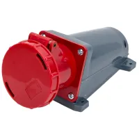 Розетка IEK PSR12-063-5 380 - 415 В/ Тип DIN/ Красный