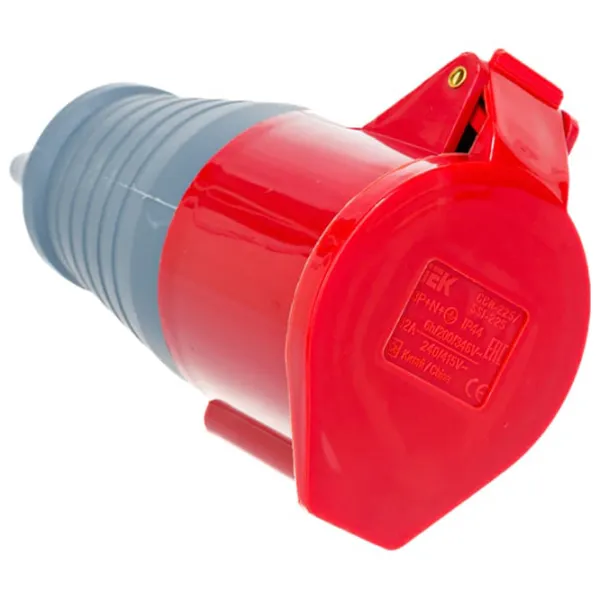 Priză mobilă IEK PSR22-032-5 380 - 415 V/ Type DIN/ Red photo 2 Priză mobilă IEK PSR22-032-5 380 - 415 V/ Type DIN/ Red photo 2