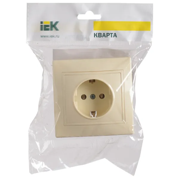 Priză IEK ERK14-K33-16-DM 220 - 240 V/ Type-F/ Cream photo 2 Priză IEK ERK14-K33-16-DM 220 - 240 V/ Type-F/ Cream photo 2