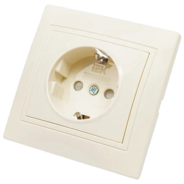 Розетка IEK ERK11-K33-16-DM 220 - 240 В/ Type-F/ Кремовый photo 5