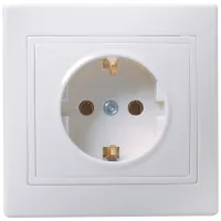 Priză IEK ERK14-K01-16-DM 220 - 240 V/ Type-F/ White