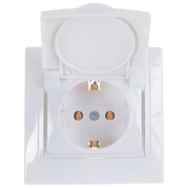 Розетка IEK ERK15-K01-16-DM 220 - 250 В/ Type-F/ White photo 3 Розетка IEK ERK15-K01-16-DM 220 - 250 В/ Type-F/ White photo 3