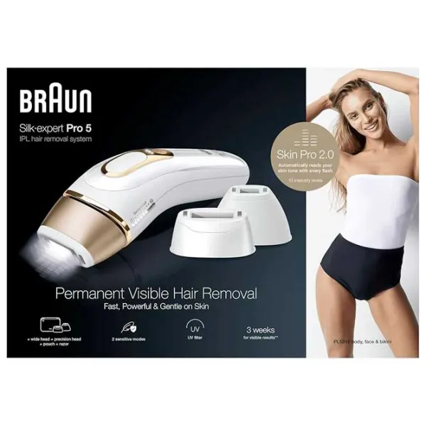 Эпилятор Braun PL5242 Silk-expert Pro 5 IPL/ White Золото photo 5