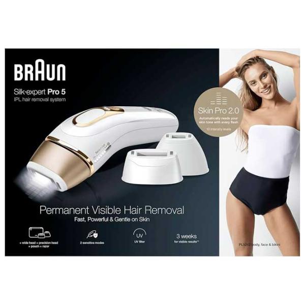 Эпилятор Braun PL5242 Silk-expert Pro 5 IPL/ White Золото photo 5